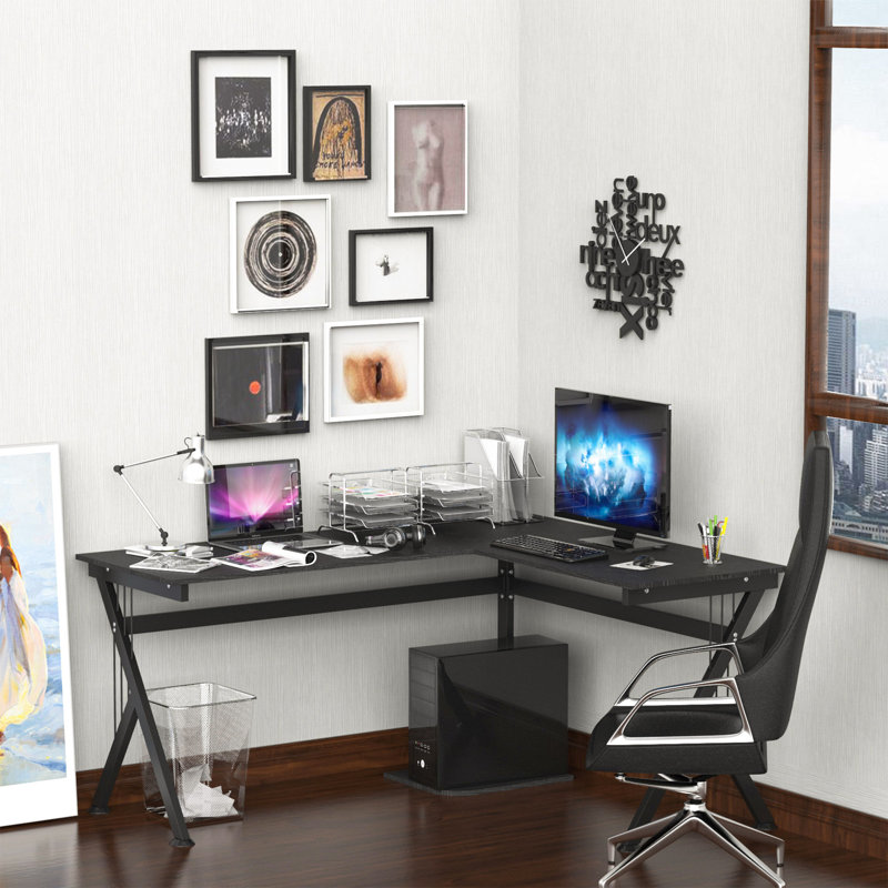 Asid L-Shaped Metal Base Executive Desk
