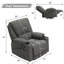 Fauteuil inclinable pivotant avec fonctions de massage et chauffantes, canapé simple-102477550