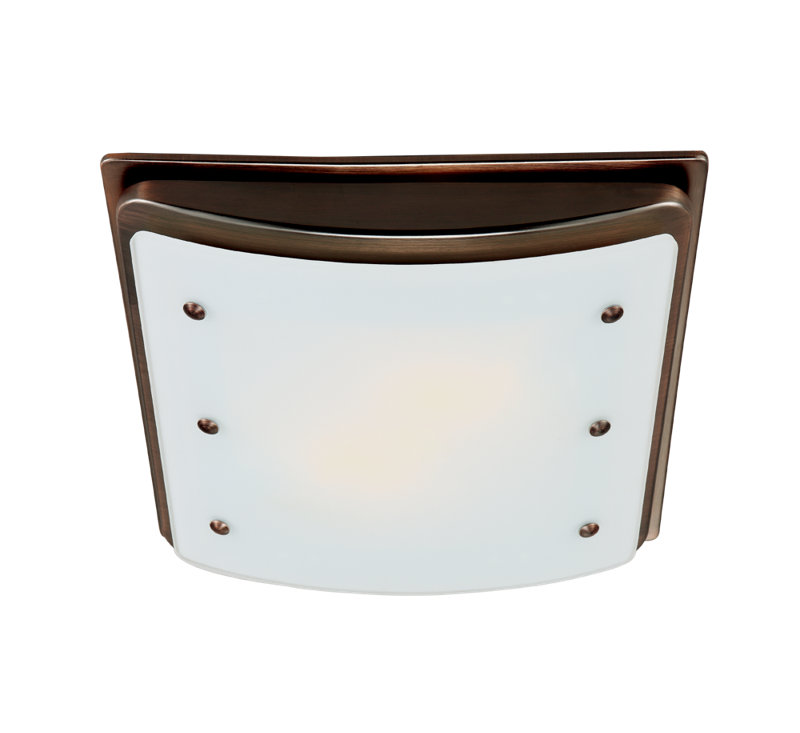 Buckingham Decorative 100 CFM Bathroom Ventilation Exhaust Fan with Light and Night-Light in Imperial Bronze Buckingham Decorative 100 CFM Bathroom Ventilation Exhaust Fan with Light and Night-Light in Imperial Bronze