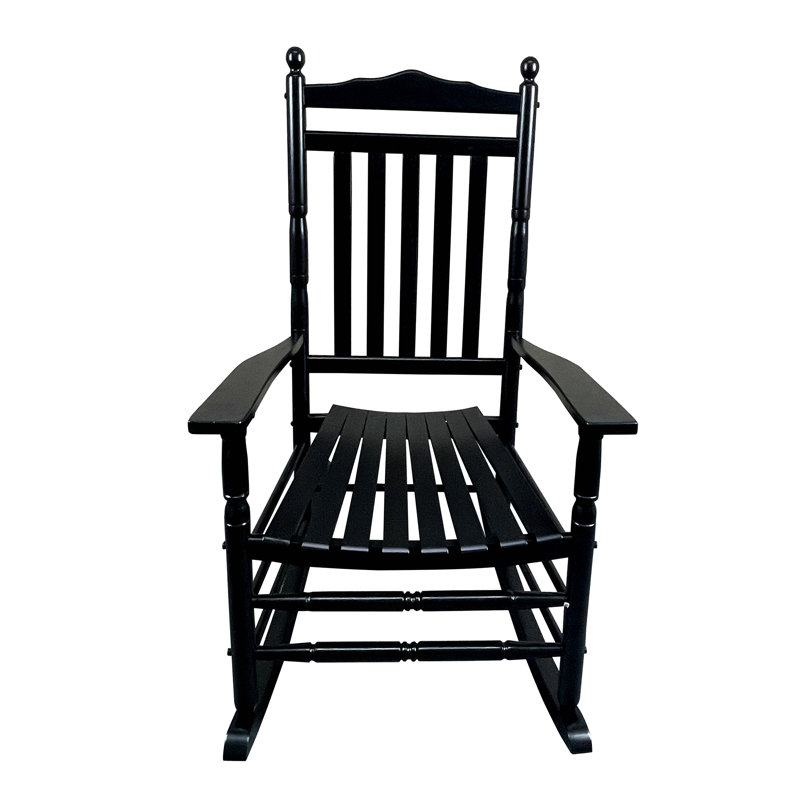 Chaise berçante de balcon pour adulte, Noir