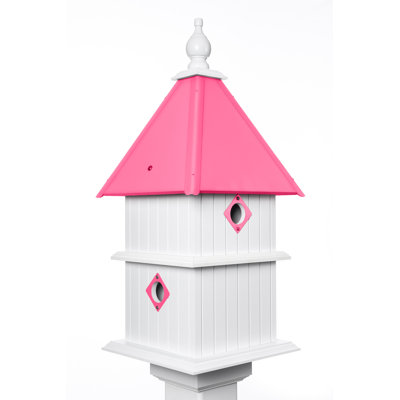 Shannen 27 in. H x 11 in. W x 11 in. D Post Weather Resistant Birdhouse