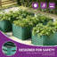 Galvanised Metal Raised Garden Bed With Support Rod & Gloves-1002435588-1002435589