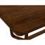 Table de salle à manger Lere, bois brun de style antique, plateau rectangulaire spacieux de 71 pouces