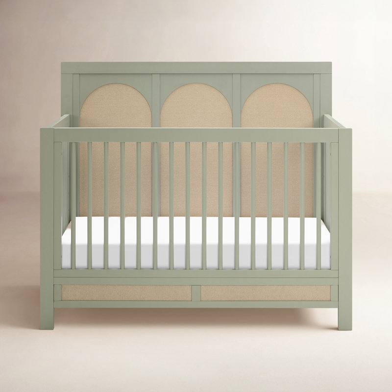 Eloise 4-in-1 Convertible Crib, French Sage/Performance Sand Eco-Weave