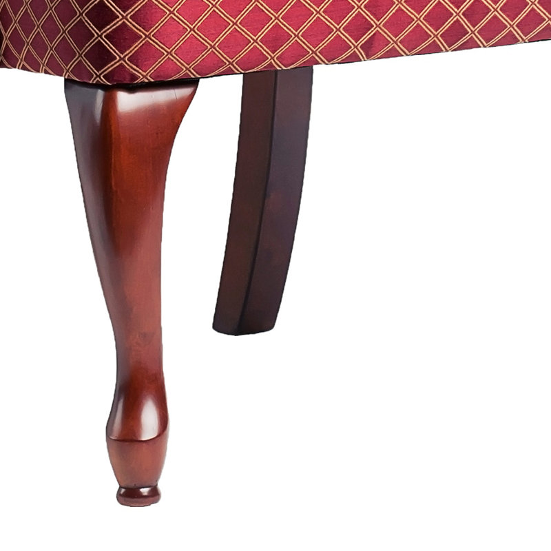 Fauteuil à col-de-cygne rouge