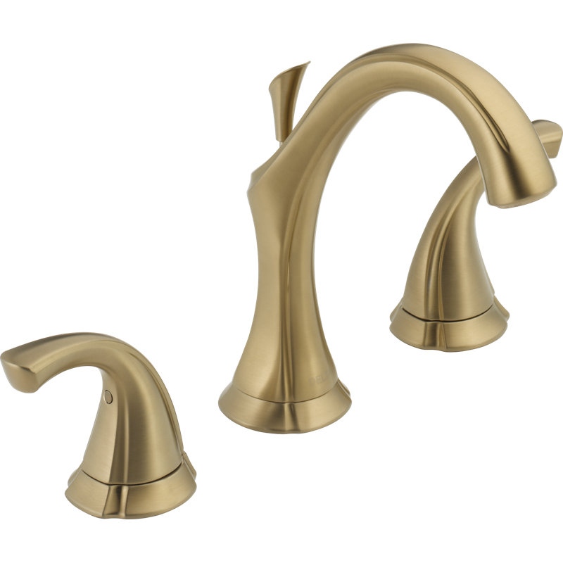 Addison Widespread Bathroom Faucet with Drain Assembly, Brilliance Champagne Bronze