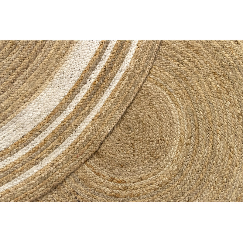 Leann Solid Colour Hand Woven Area Rug, Round 200cm