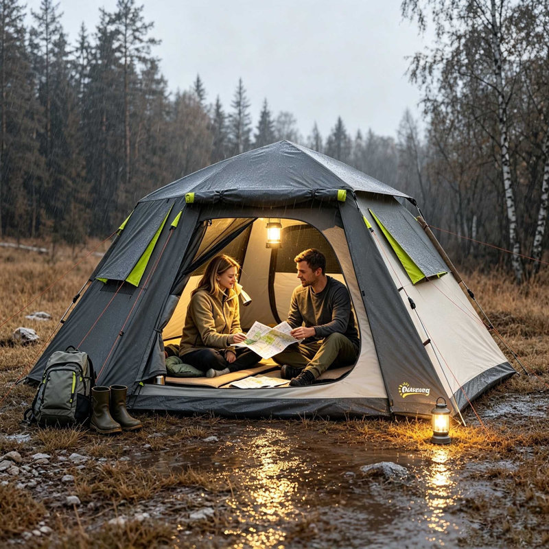 2 Person Tent, Green