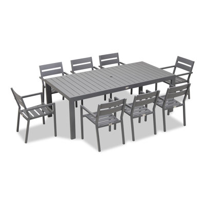 Pacifica Outdoor 17 - Piece Dining Set with Cushions