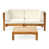 Frame: Teak / Cushion: Beige