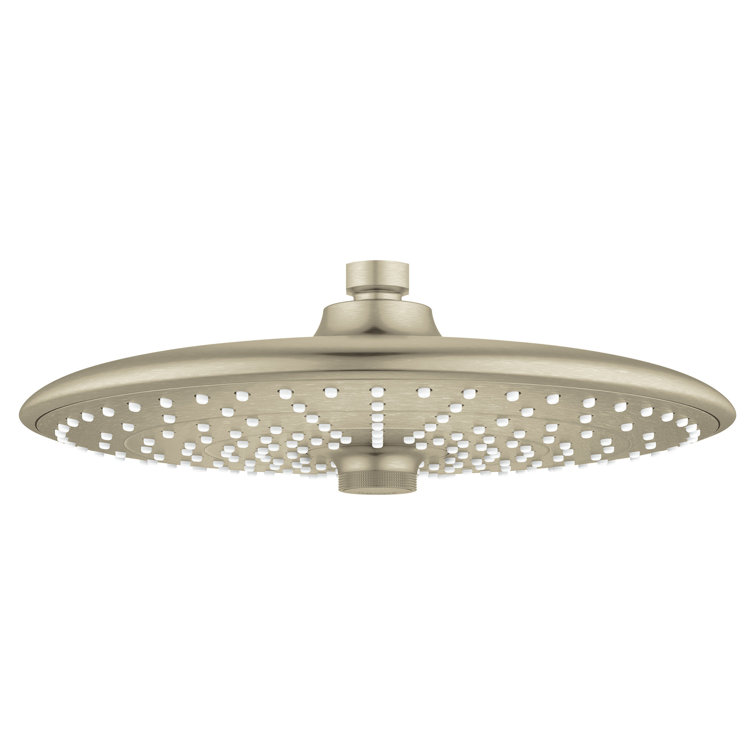 Euphoria Fixed 3-Setting Rain Shower Head Jet SmartRain Settings