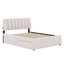 Lit plateforme tapissier avec lit gigogne-144016038