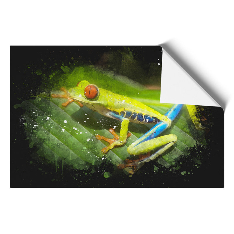 Tree Frog Paint Splash - Frameless Print, 42cm H x 59cm W x 0.1cm D
