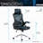 Essential Ergonomic Office Chair With Headrest & Lumbar Support, Black