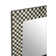 Framed Wall Mounted Accent Mirror in Black/White