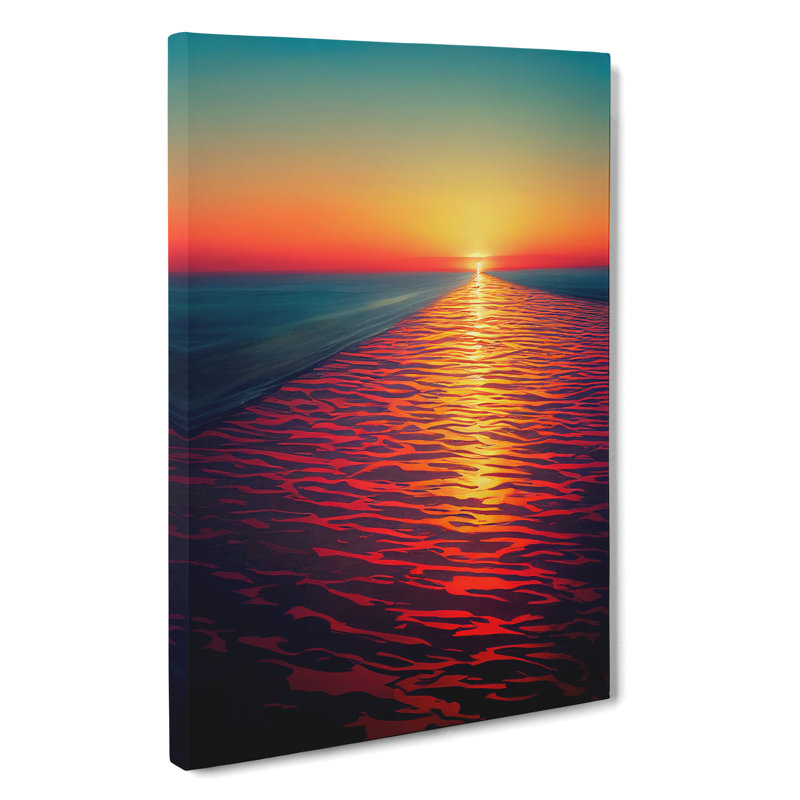 Sparkling Sunset - Wrapped Canvas, 50cm H x 35cm W x 3cm D