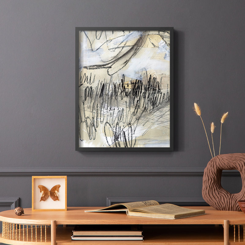 «Masked Notes III», reproduction encadrée - bois massif, Noir, H 28 po x l 22 po