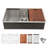 Single Bowl Undermount Workstation Kitchen Sink With Deep Basin And Multi-Functional Accessories