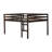 Solid Rubberwood Full Loft Bed with Ladder, Sturdy Slat Platform, Space-Saving Storage & Safe Guardrails,Espresso-866420174-866420168