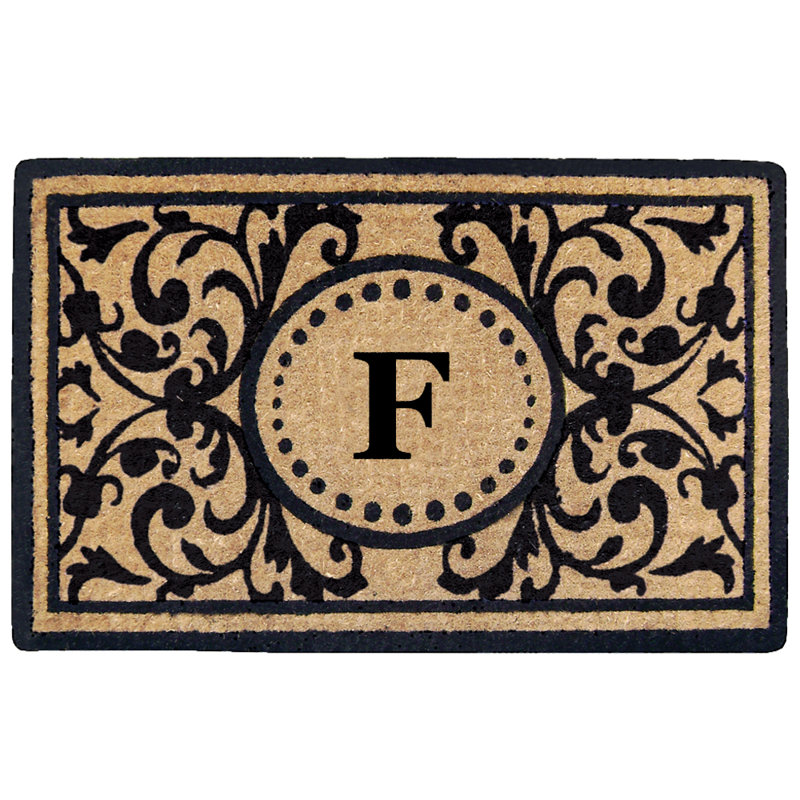 Osborne Non-Slip Floral Outdoor Doormat, F