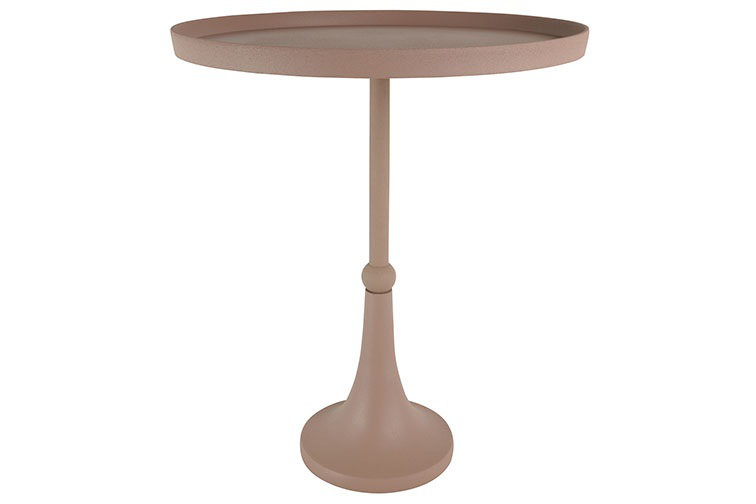 Thoman Tray Top Drum End Table, Old Pink
