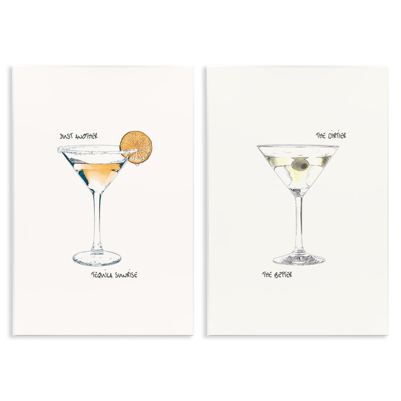  Ensemble de plaques murales "Téquila cocktails" par Graffi * Tee, H 19 po x l 13 po