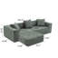 Section modulaire avec méridienne en L, canapé nuage, canapé moderne-117244774