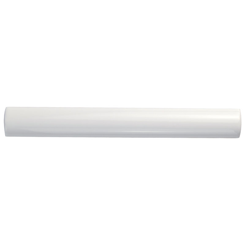 Bordure de carrelage murale en céramique 1 po x 7-7 / 8 po Bordon, Blanco