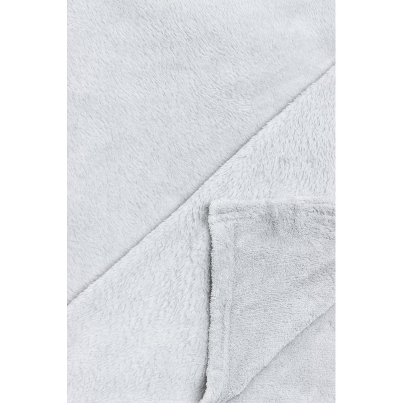 Hiltner Hand Woven Throw Blanket, Silver