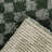 Wingate Green/Grey Checkered Shag Area Rug-2036066190