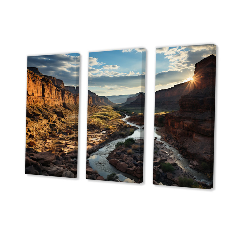 Canyon Sunset III 3 pièces, H 40 po x l 60 po