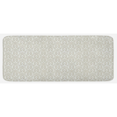 Traditional Solid Color Synthetic Kitchen Mat