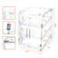 Acrylic Pantry Storage Breadbox For Retail Bakery