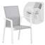 Ensemble de 4 chaises de patio en aluminium-125773646-125773647