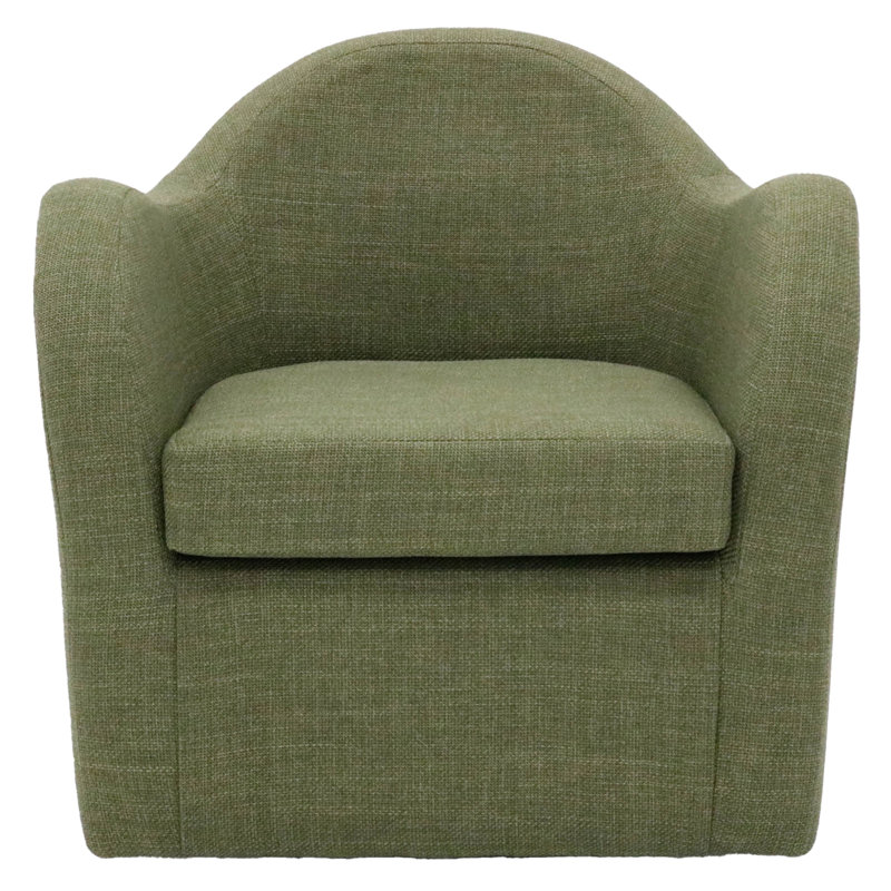 Fauteuil pivotant l 30,5 po Brada, Mélange de polyester vert