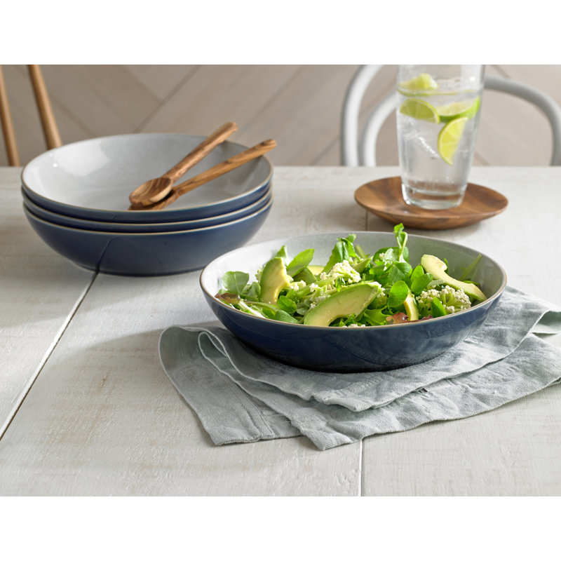 Denby Elements Pasta Bowls, Dark Blue