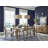 Rectangular Dining Table With 6 Upholstered Side Chairs And Server-1983658568