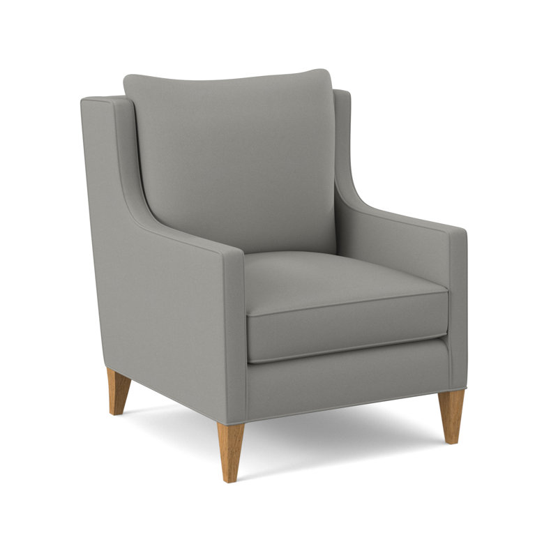 Callum Upholstered Armchair, Amber, Fizz Ivory 100% Polyester