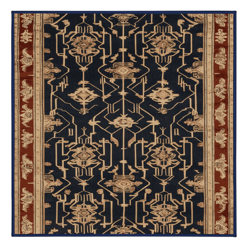 Tapis mauve lavable à la machine, Carré 3 pi