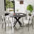 5 - Piece Round Pedestal Dining Set-727688976-727688977