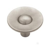(5 Pack) 1-3/8 inch Asian Pacific Flat Knob Brushed Satin Pewter