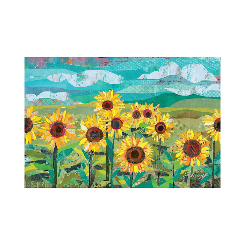Sunflowers At Dusk by Traci Anderson - Wrapped Canvas Print, 66.04 cm H x 45.72 cm W x 1.91 cm D