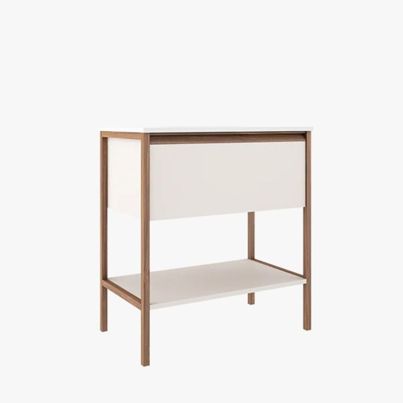 Ensemble de meuble-lavabo à tiroir simple 40 "Icon, Blanc cassé