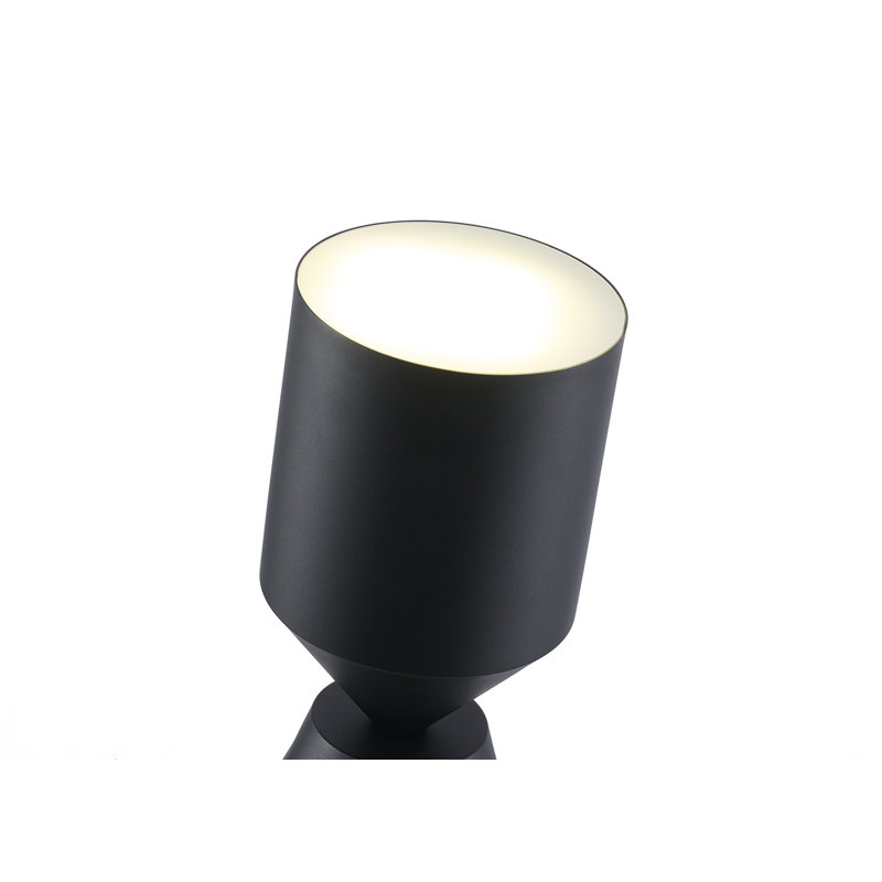 Modern 1 Light Black Geometric Base Floor Lamp