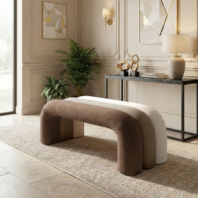Banc 47 po avec cascade de couleur ombrée Boucle