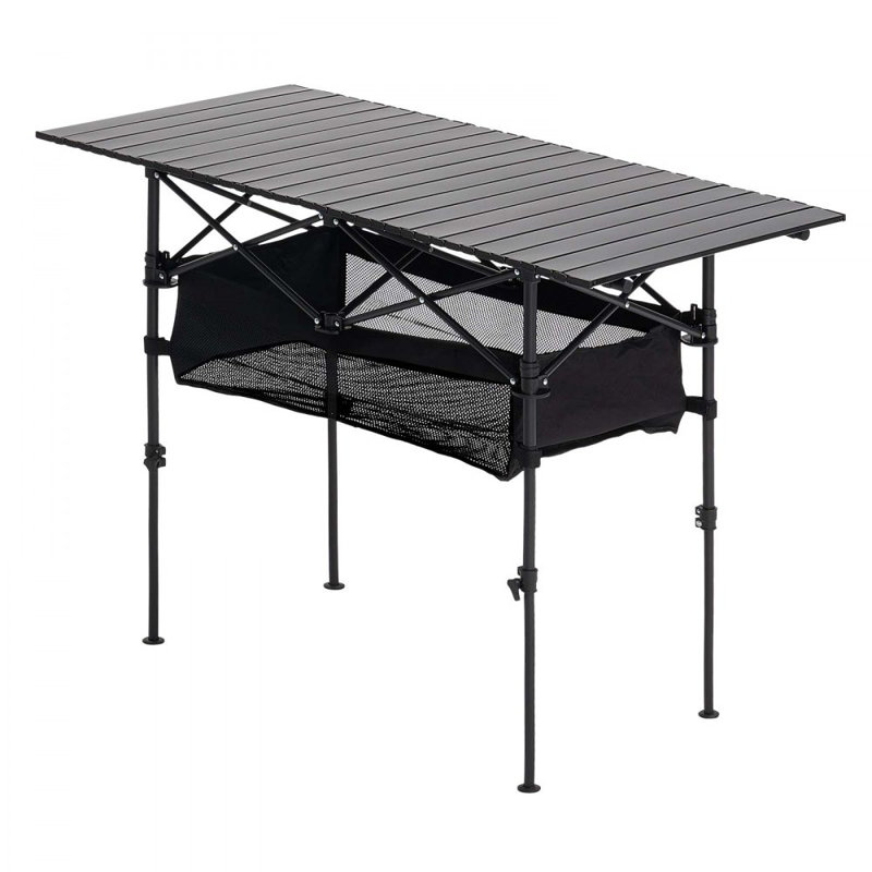 Table de camping pliante en aluminium