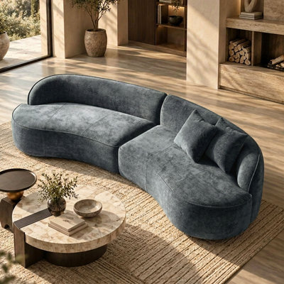 Upholstered 114.17 " Chenille Sofa