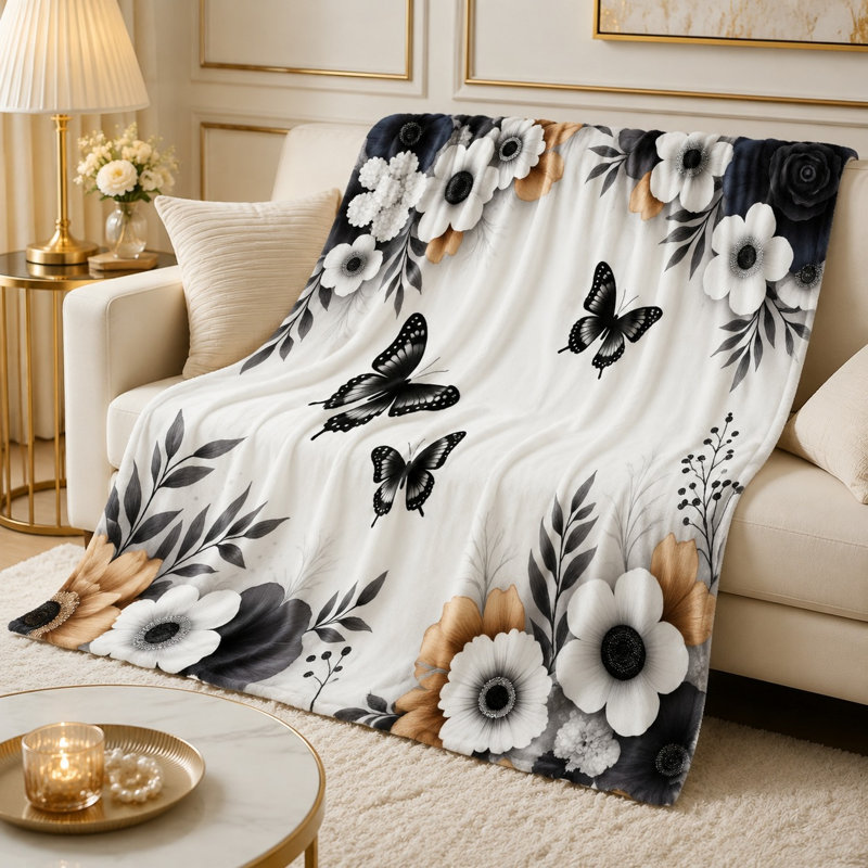 Jeté polaire en flanelle Cozy, 60" L x 50" W