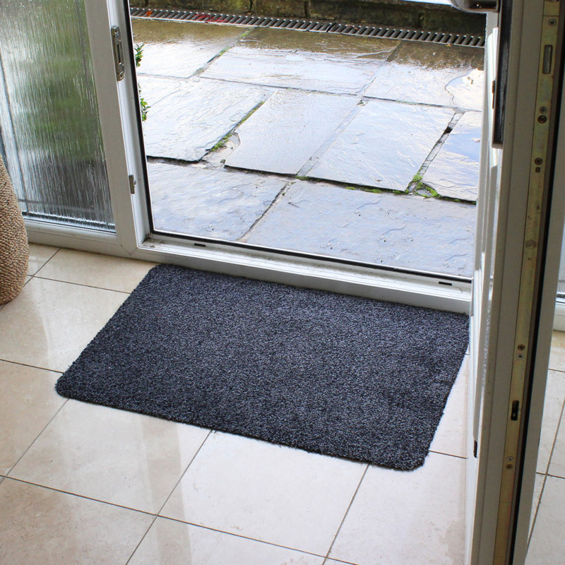 Non-Slip Indoor Doormat, Black