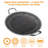 Korean bbq grill pan, 316 stainless steel non-stick griddle plate with honeycomb surface and grill tong, indoor outdoor camping